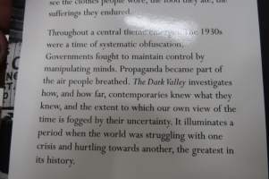 The Dark Valley - A panorama of the 1930´s