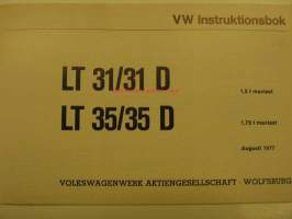Volkswagen LT LTD åm. 1978 instruktionsbok
