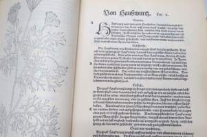 Leonharrt Fuchs Kreutterbuch 1543 -faksimile, yrttikirja näköispainos