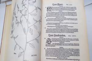 Leonharrt Fuchs Kreutterbuch 1543 -faksimile, yrttikirja näköispainos
