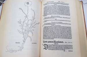 Leonharrt Fuchs Kreutterbuch 1543 -faksimile, yrttikirja näköispainos