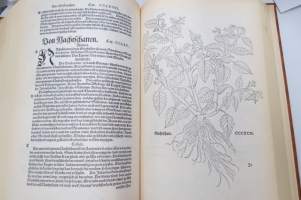 Leonharrt Fuchs Kreutterbuch 1543 -faksimile, yrttikirja näköispainos