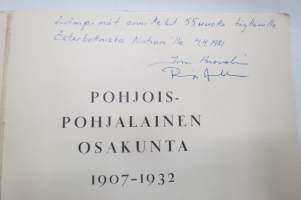 Pohjois-Pohjalainen osakunta 1907-1932 / toimituskunta Vilho Helanen ... [ja muita].Osakunnan jäsenten osuus jääkäriliikkeeseen / Risto Vuorjoki