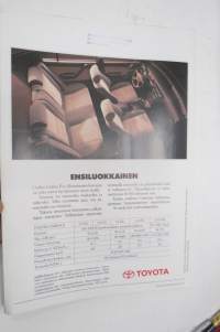 Toyota Carina E 1992 -myyntiesite / sales brochure