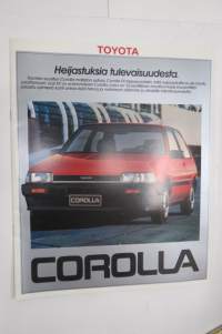 Toyota Corolla 198? -myyntiesite / sales brochure