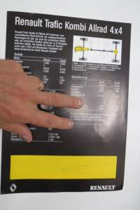 Renault Trafic Combi Allrad 4 x 4 -myyntiesite / sales brochure