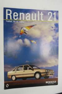 Renault Trafic 21 1986 -myyntiesite / sales brochure