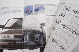 Mazda 626 Sedan, KombiSedan, Coupé 1991 -myyntiesite, ruotsinkielinen / sales brochure