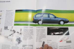 Mazda 626 Herrgårdsvagn 4WD 1991 -myyntiesite, ruotsinkielinen / sales brochure