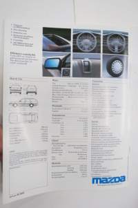 Mazda 626 Herrgårdsvagn 4WD 1991 -myyntiesite, ruotsinkielinen / sales brochure