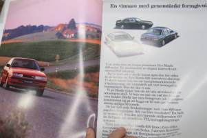 Mazda 626 Sedan, Kombisedan, Coupé 1990 -myyntiesite, ruotsinkielinen / sales brochure