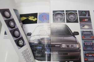 Mazda 626 Sedan, Kombisedan, Coupé 1990 -myyntiesite, ruotsinkielinen / sales brochure