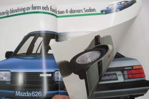 Mazda 626 1986 -myyntiesite, ruotsinkielinen / sales brochure