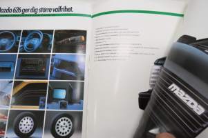Mazda 626 1986 -myyntiesite, ruotsinkielinen / sales brochure