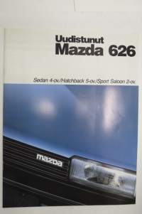 Mazda 626 Hatchback 5-ov. / Sedan 4-ov. / Sport Saloon 2-ov. 1986 -myyntiesite / sales brochure