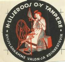 H.Liljeroos Oy, Tampere -  tuote-etiketti / tuotemerkki4  kappaleen levy