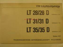 Volkswagen LT LTD vm. 1978 -käyttöohjekirja