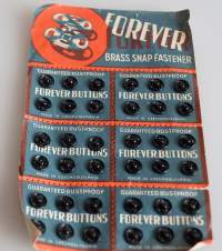 Forever Brass snap fastener  levy neppareita , tuotepakkaus