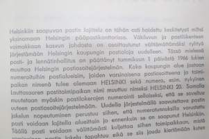 Helsingin Postiosoitehakemisto kadunnimistöineen 1965 / Helsingfors postaddressregister med gatunamnsförteckning 1965 -addres catalog of Helsinki