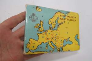 Englanti - Yhdyspankin karttasarja - 24 maan kartat + maanosien kartat, yhteensä 30 korttia, täydellinen kansio