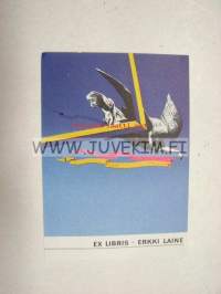 Ex Libris Erkki Laine -kirjanomistajamerkki