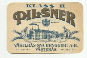 Pilsner Klass II -  olutetiketti  Jonköpings  Lit