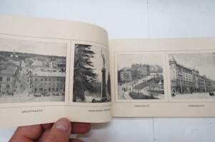 Kuvia Tampereelta 1922, matkamuistokirjanen Tampereelta, kuvia myös J. Tirkkonen vaatetus- ja kangaskaupan tiloista ja valikoimista