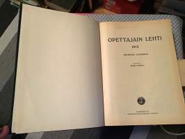 Opettajain lehti vuosikerrat 1912 ja 1913 kovissa kansissa