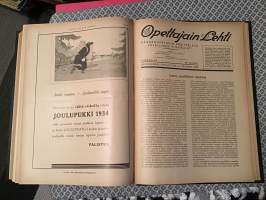 Opettajain lehti 1934 vuosikerta