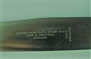 Sheffield silver plate cutlery /Aterimet: veitsi ja haarukka 2 paria