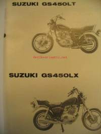 Suzuki GS450LT GS450LX parts catalogue varaosaluettelo