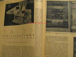 Kotiliesi 1935 nr 1  (kansi Martta Wendelin) Takakannessa värikuva Eva Brummer malli Koti ja artikkelissa Taideteollisuutemme vuosikatselmus asiaa ja kuvia