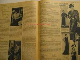 Kotiliesi 1935 nr 1  (kansi Martta Wendelin) Takakannessa värikuva Eva Brummer malli Koti ja artikkelissa Taideteollisuutemme vuosikatselmus asiaa ja kuvia