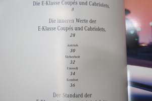 Mercedes-Benz - Die E-Klasse Coupés und Cabriolets 1996 -myyntiesite / sales brochure