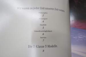 Mercedes-Benz - Die E-Klasse T-Modelle 1996 -myyntiesite / sales brochure
