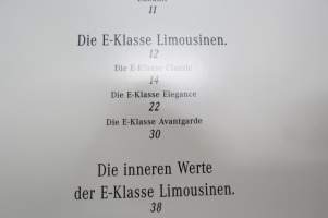Mercedes-Benz - Die E-Klasse Limousinen 1997 -myyntiesite / sales brochure