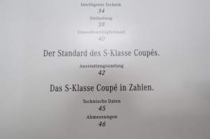 Mercedes-Benz - Die S-Klasse Coupés 1995 -myyntiesite / sales brochure