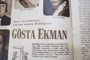 Elokuva-Aitta 1944 nr 4 Kansikuva Joel Rinne ja Kaija Rahola, Erehtyneet sydämet, Leif Wager, Maaria Eira, Suurin voitto, Kuollut mies vihastuu, ym.