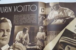 Elokuva-Aitta 1944 nr 4 Kansikuva Joel Rinne ja Kaija Rahola, Erehtyneet sydämet, Leif Wager, Maaria Eira, Suurin voitto, Kuollut mies vihastuu, ym.