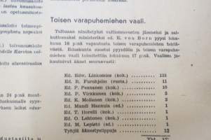 Vapaa kansa  - Kansallinen edistyspuolue, 1939 nr 12, 21.11.1939 -järjestölehti, ajankohtainen puoluepoliittinen julkaisu