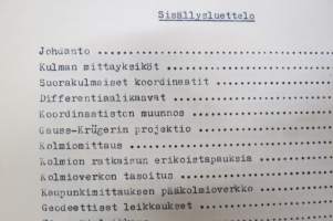 Alemman geodesian laskutehtävät