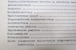 Alemman geodesian laskutehtävät