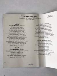 Luciano Pavarotti -C-kasetti / C-cassette