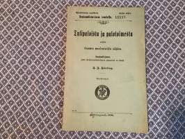 Tulipaloista ja palotoimesta erittäin Suomen maaseutuihin nähden.