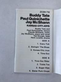 tate/Quinichette/McShann -Kansas City Joys -C-kasetti / C-cassette