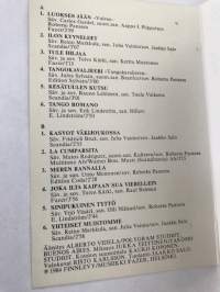 Eino Grön -Tangon kotimaa -C-kasetti / C-cassette