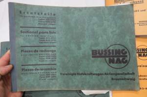 Büssing-NAG Ersatzteile - Spare Parts Diesel Motor Typ LD 3, 4, 5, 6 - Fahrgestelle  Typen 350 (305), 400 (375), Behandlungsvorschrift für leichte und mittelschwere