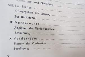 Büssing-NAG Ersatzteile - Spare Parts Diesel Motor Typ LD 3, 4, 5, 6 - Fahrgestelle  Typen 350 (305), 400 (375), Behandlungsvorschrift für leichte und mittelschwere