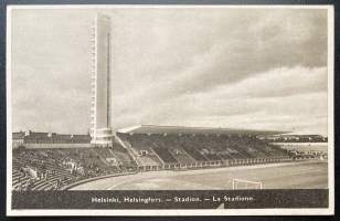 Helsinki, Stadion - Kuva Vilho Setälä - Postikortti