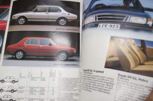 Saab 99 GL, 900 1983 -myyntiesite, ruotsinkielinen / sales brochure, in swedish